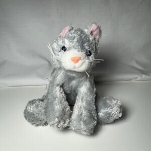 Mary Meyer Fab Fuzz Waffles Grey Gray Kitten Cat Soft Cuddly Adorable Blue Eyes